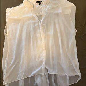 Banana Republic Cream Sleeveless Blouse